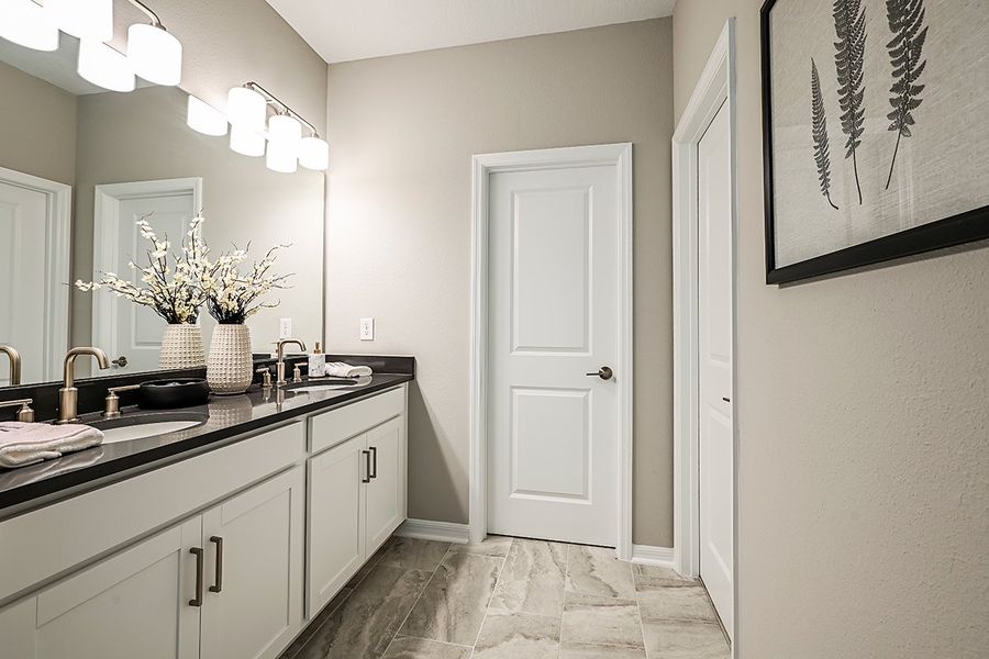 Furnished interior view inside a new home in Cherry Elm at SilverLeaf, St. Augustine (Image 18). Furnished interior view inside a new home in Cherry Elm at SilverLeaf, St. Augustine (Image 18).