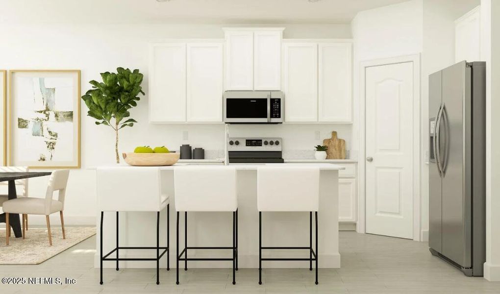 Furnished interior view inside a new home in Cove at Southwood, Jacksonville (Image 10).