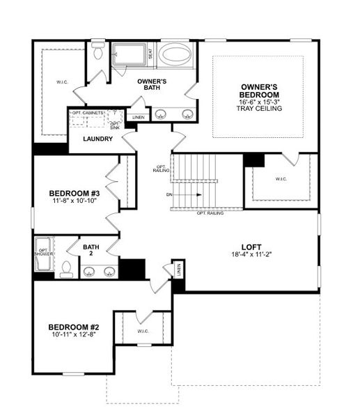 2D floor plan layout of this home in Avienmore, Charlotte, NC (Image 3). 2D floor plan layout of this home in Avienmore, Charlotte, NC (Image 3).
