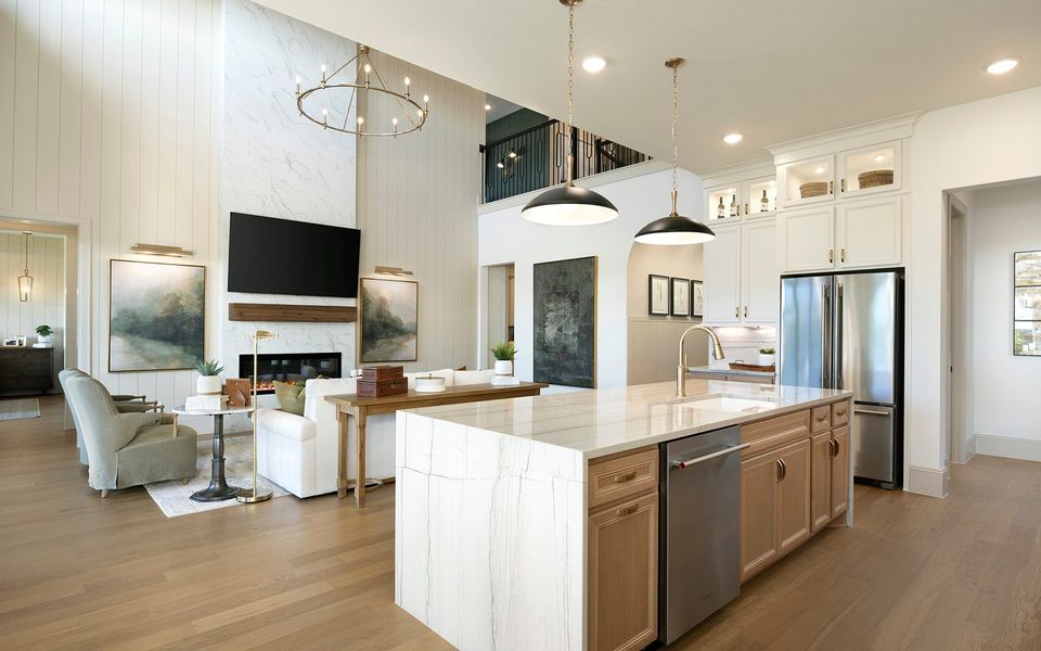 Representative furnished interior of a home built from the Broussard by Brookfield Residential in Elyson, Katy (Image 18).