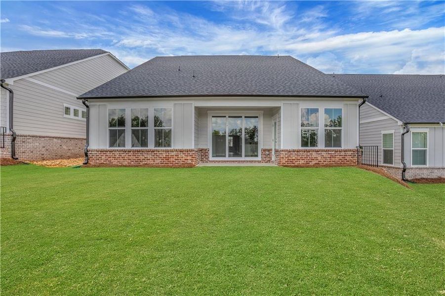 Exterior details and patio area of a home in Gatherings® at GreenHouse, Marietta (Image 4).