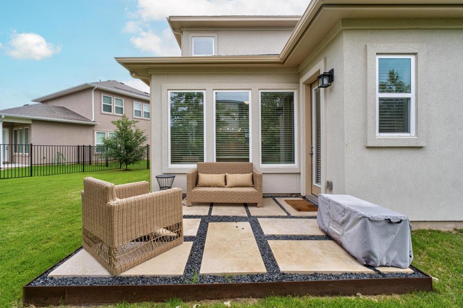 View of patio / terrace featuring fence and outdoor lounge area View of patio / terrace featuring fence and outdoor lounge area