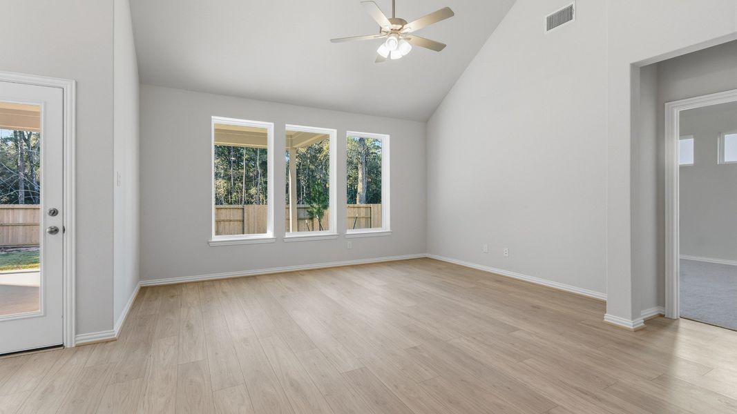 Furnished interior view inside a new home in The Woodlands Hills, Willis (Image 13).