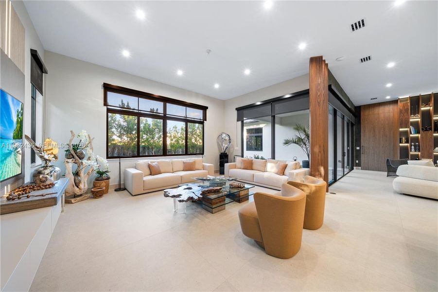 Furnished interior view inside a new home in , Miami (Image 7). Furnished interior view inside a new home in , Miami (Image 7).