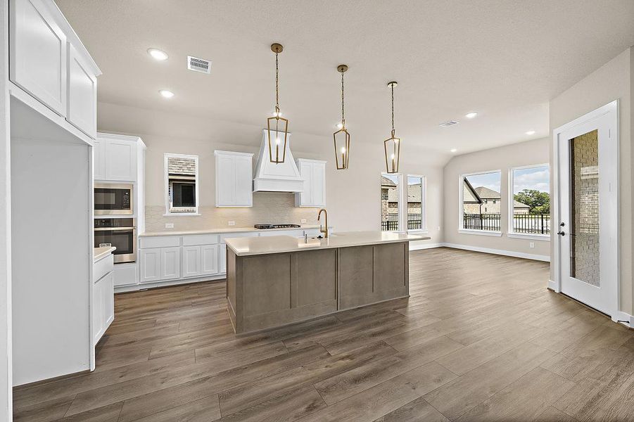 Representative furnished interior of a home built from the Daisy by Caldwell Homes in The Highlands, Porter (Image 7). Representative furnished interior of a home built from the Daisy by Caldwell Homes in The Highlands, Porter (Image 7).