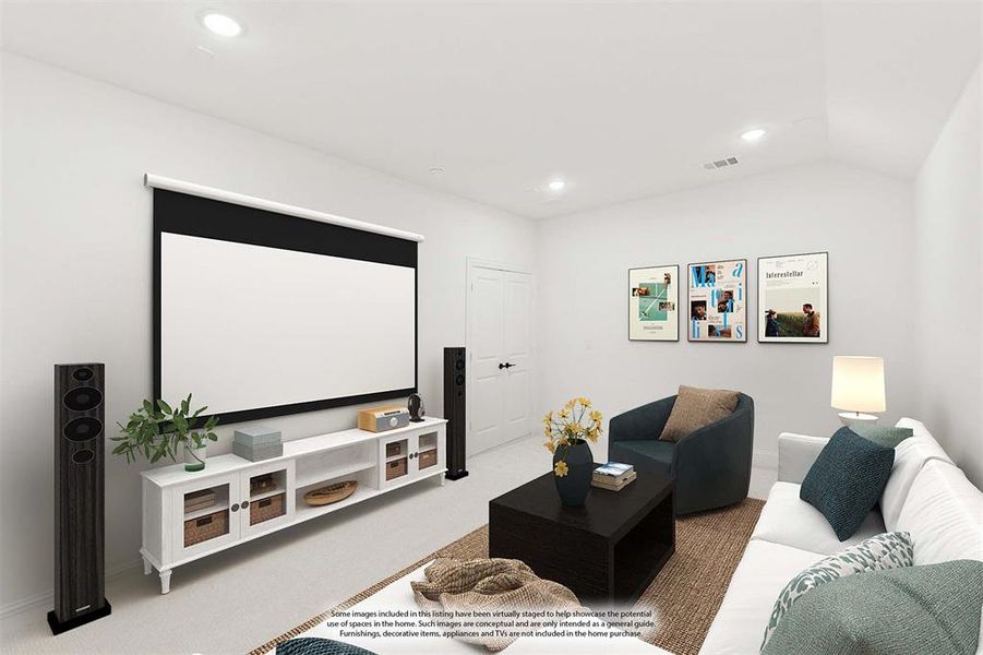 Furnished interior view inside a new home in Painted Tree, McKinney (Image 10).