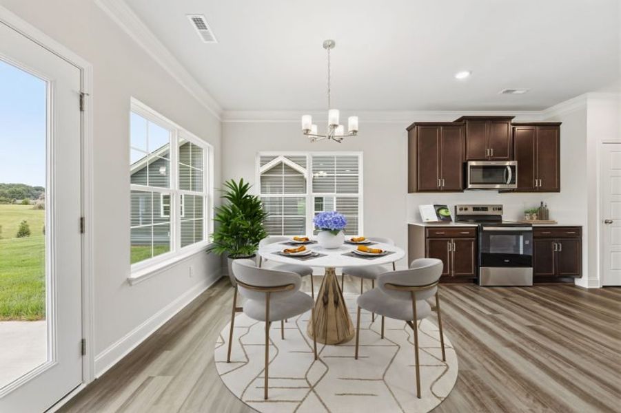 Furnished interior view inside a new home in Sullivans Reserve, Walkertown (Image 9). Furnished interior view inside a new home in Sullivans Reserve, Walkertown (Image 9).