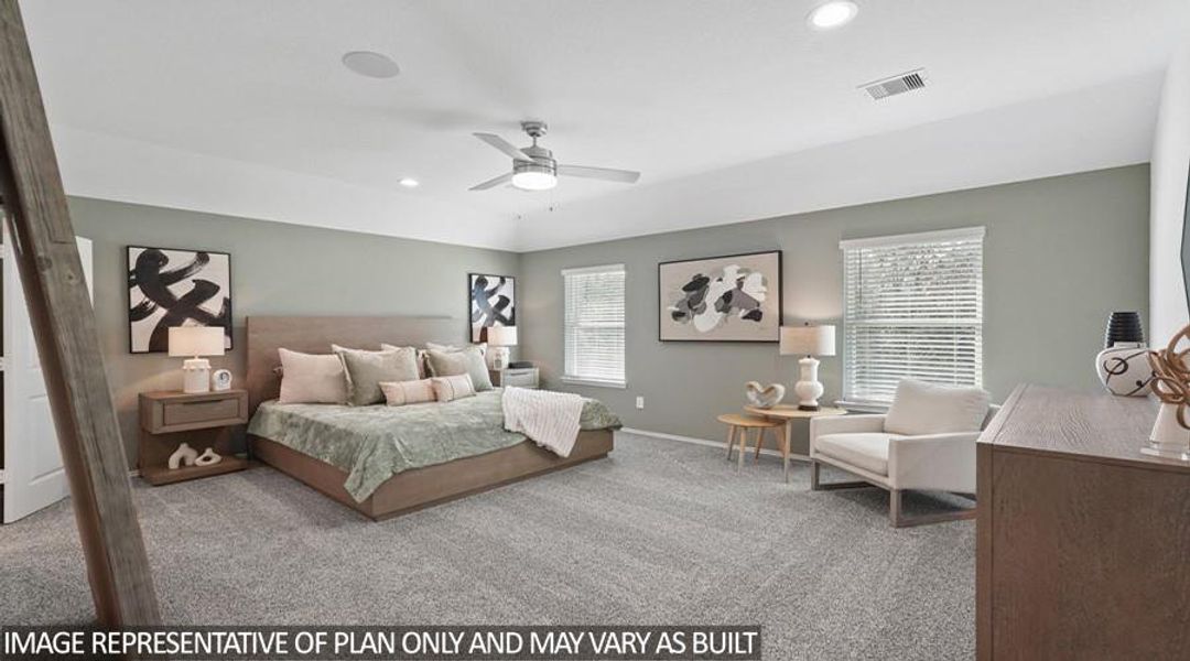 Furnished interior view inside a new home in Williams Reserve East, Conroe (Image 20). Furnished interior view inside a new home in Williams Reserve East, Conroe (Image 20).