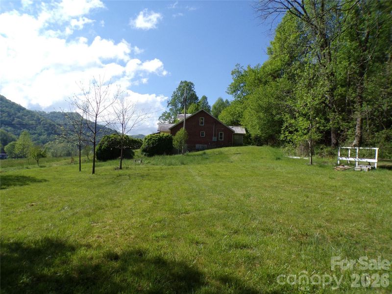 View of home from side yard