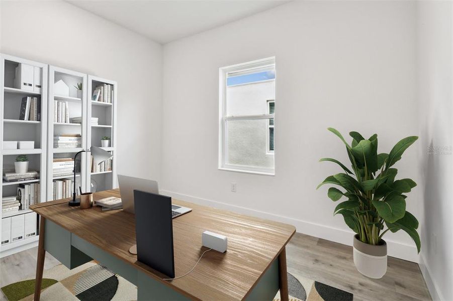 Furnished interior view inside a new home in The Peninsula at Rhodine Lake, Riverview (Image 5).