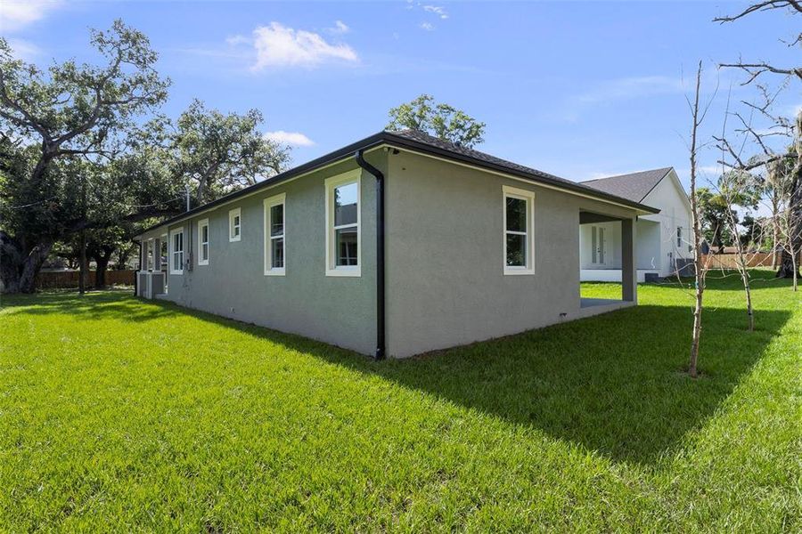 Exterior details and patio area of a home in , Tampa (Image 4). Exterior details and patio area of a home in , Tampa (Image 4).