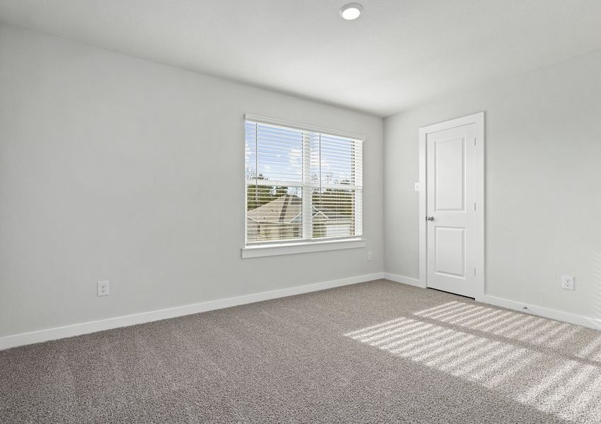 The secondary bedrooms are the perfect space for children's bedrooms and guest rooms.