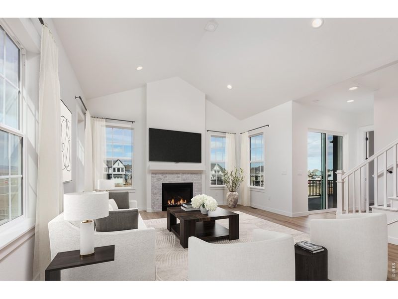 Furnished interior view inside a new home in Westerly, Erie (Image 17).