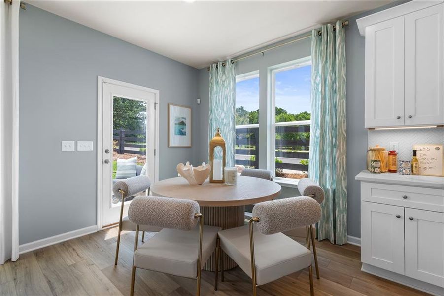 Furnished interior view inside a new home in Langley Overlook, Loganville (Image 33). Furnished interior view inside a new home in Langley Overlook, Loganville (Image 33).