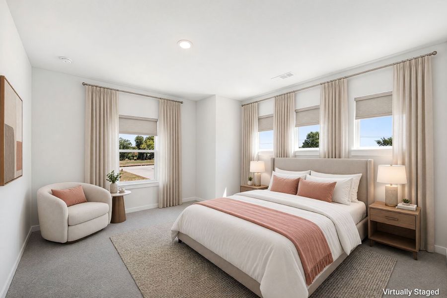 Furnished interior view inside a new home in Willow Grove Single-Family Homes, Melissa (Image 33).