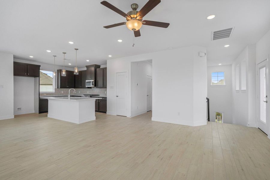 Spacious, unfurnished interior of a new home in Bridgeland, Cypress (Image 14). Spacious, unfurnished interior of a new home in Bridgeland, Cypress (Image 14).