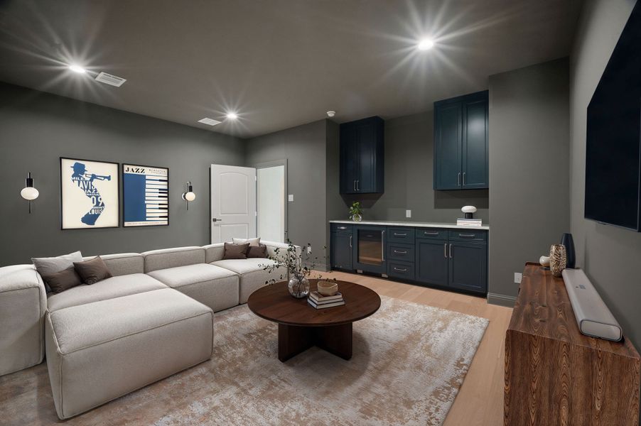 Representative furnished interior of a home built from the The Sienna by Homebound in The Villas at Lakeside, Flower Mound (Image 8). Representative furnished interior of a home built from the The Sienna by Homebound in The Villas at Lakeside, Flower Mound (Image 8).