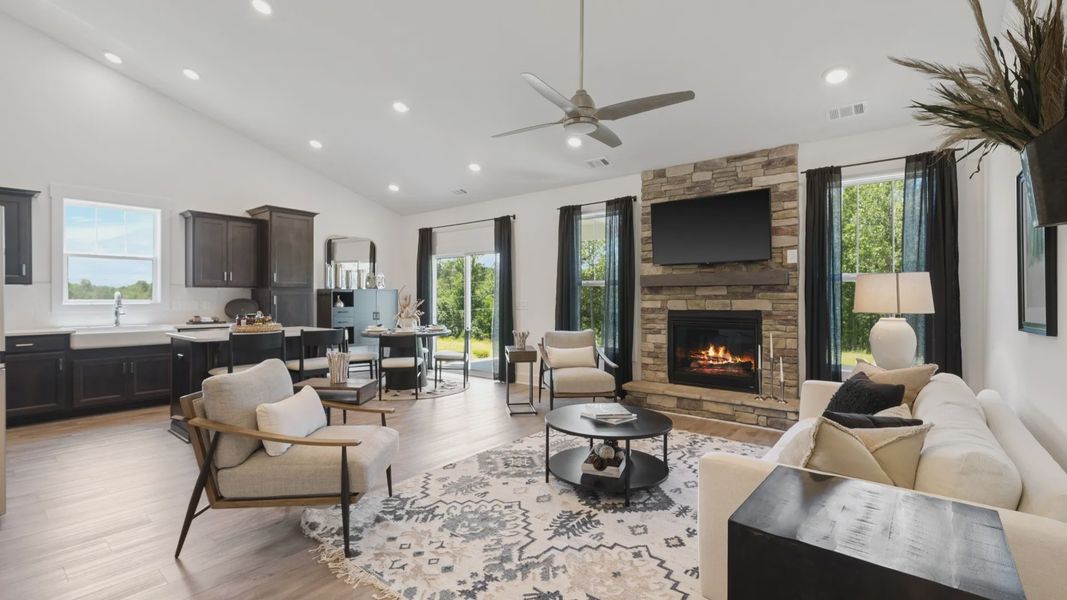 Furnished interior view inside a new home in Walnut Ridge, Inman (Image 9).