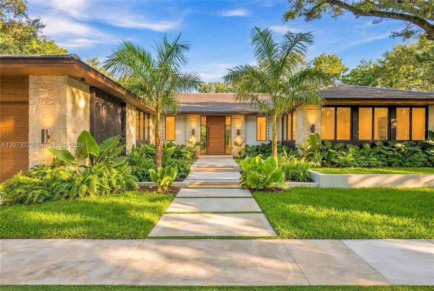 Exterior details and patio area of a home in , Miami (Image 34). Exterior details and patio area of a home in , Miami (Image 34).