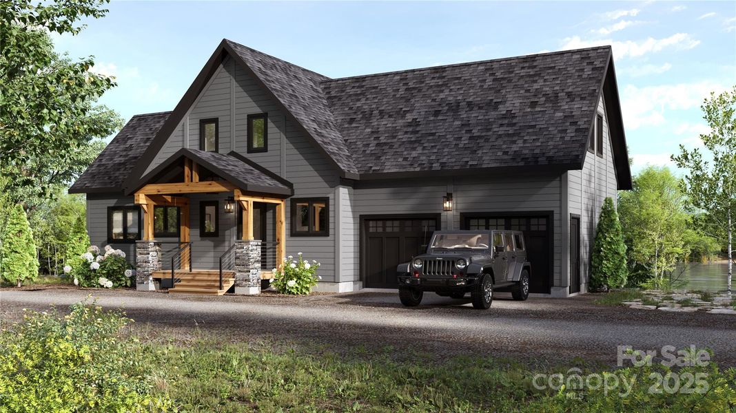 Front exterior of a new home in , Connelly Springs, NC, highlighting curb appeal (Image 2).