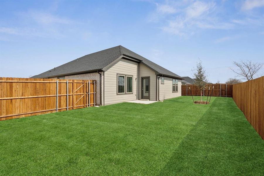 Flatwork in the Hayden home plan by Trophy Signature Homes – REPRESENTATIVE PHOTO Flatwork in the Hayden home plan by Trophy Signature Homes – REPRESENTATIVE PHOTO