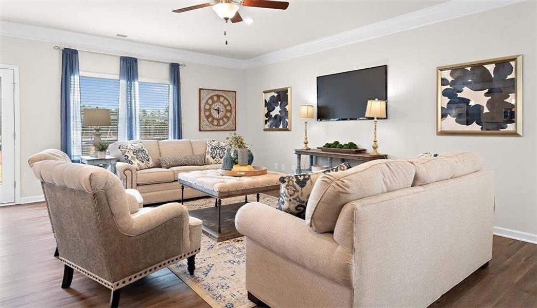 Furnished interior view inside a new home in Sanders Park, Austell (Image 7).