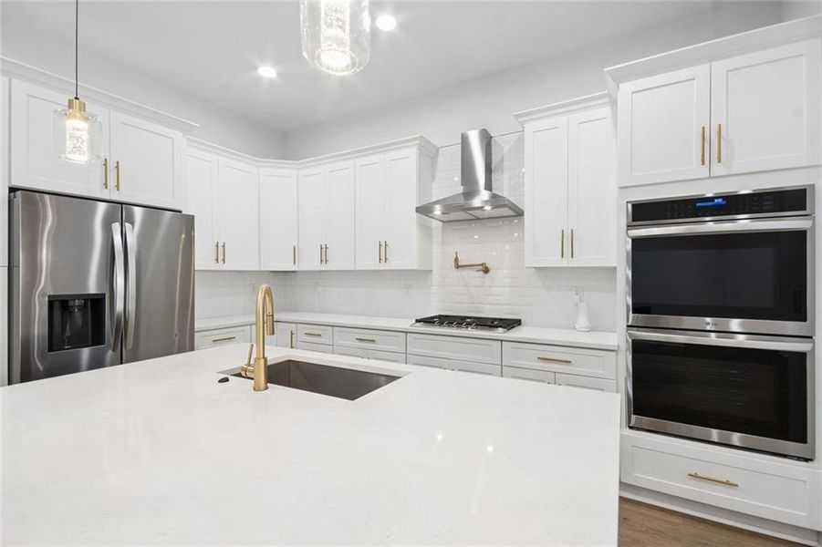 Furnished interior view inside a new home in , Atlanta (Image 9).