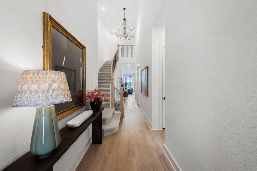 Furnished interior view inside a new home in Santa Rita Ranch, Liberty Hill (Image 6).