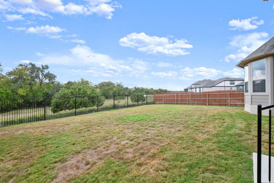 View of fenced backyard View of fenced backyard