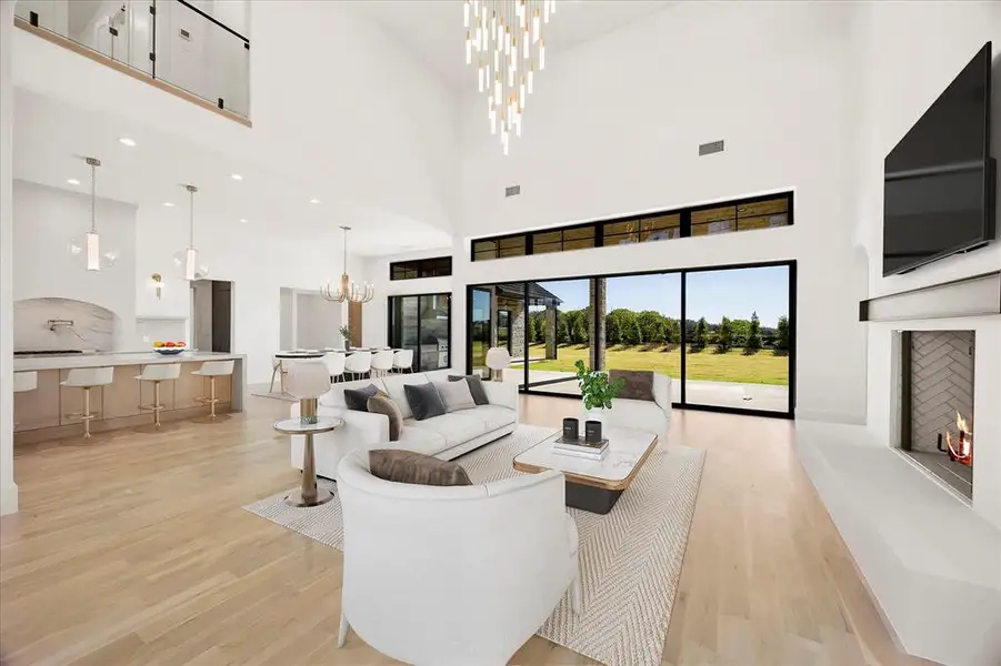 Furnished interior view inside a new home in , Heath (Image 9).