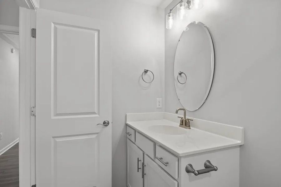 Furnished interior in a model home at The Villas in Newport (Image 11).