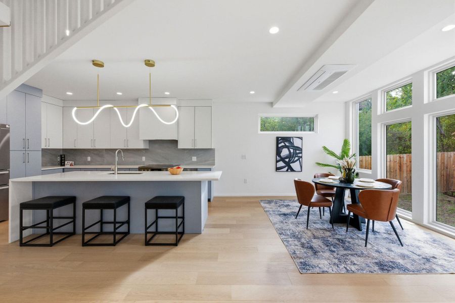 Furnished interior view inside a new home in , Austin (Image 31).