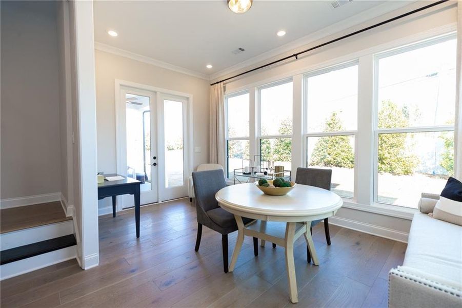 Furnished interior view inside a new home in Aberdeen, Hoschton (Image 27).