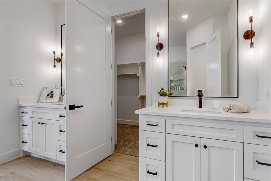 Main Bathroom featuring vanity