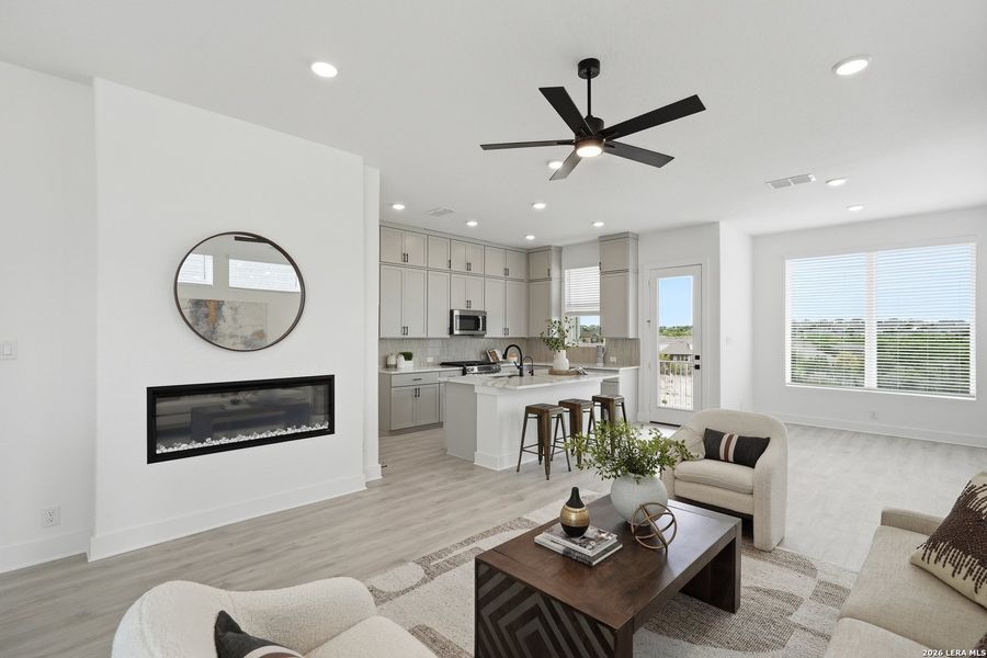 Furnished interior view inside a new home in Prominence Urban, San Antonio (Image 10).