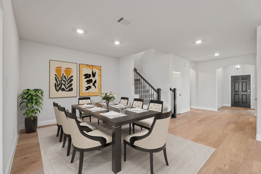 Representative furnished interior of a home built from the Parker by Beazer Homes in Lovers Landing, Forney (Image 15).