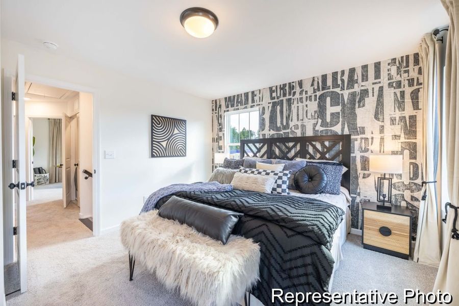 Furnished interior view inside a new home in Village at Reedy Creek Townhomes, Charlotte (Image 13).