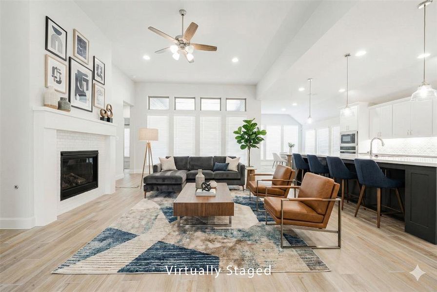 Furnished interior view inside a new home in Ventana 70', Fort Worth (Image 16).