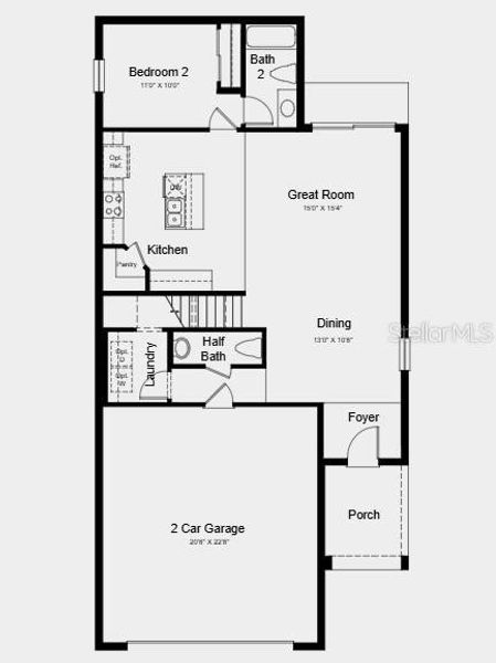 2D floor plan layout of this home in Waterstone, Groveland, FL (Image 2). 2D floor plan layout of this home in Waterstone, Groveland, FL (Image 2).