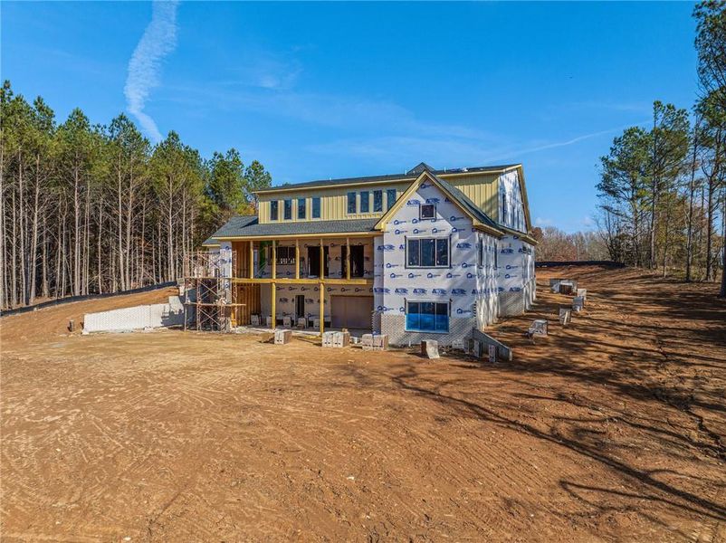 In-progress construction of a new home in , Dacula, GA (Image 112).
