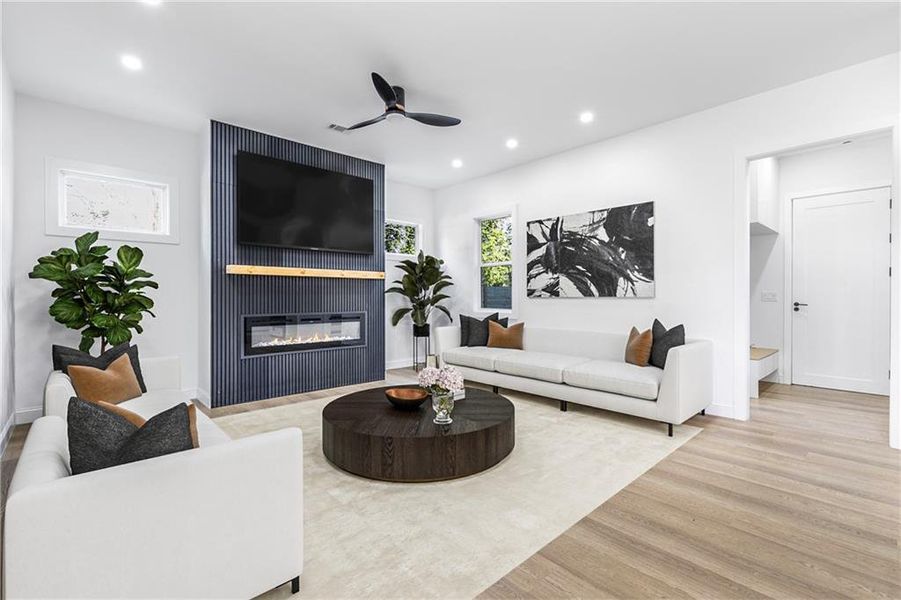 Furnished interior view inside a new home in , Atlanta (Image 12). Furnished interior view inside a new home in , Atlanta (Image 12).