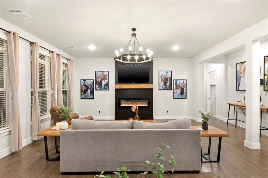 Furnished interior view inside a new home in The Arbors Midlothian, Midlothian (Image 8). Furnished interior view inside a new home in The Arbors Midlothian, Midlothian (Image 8).