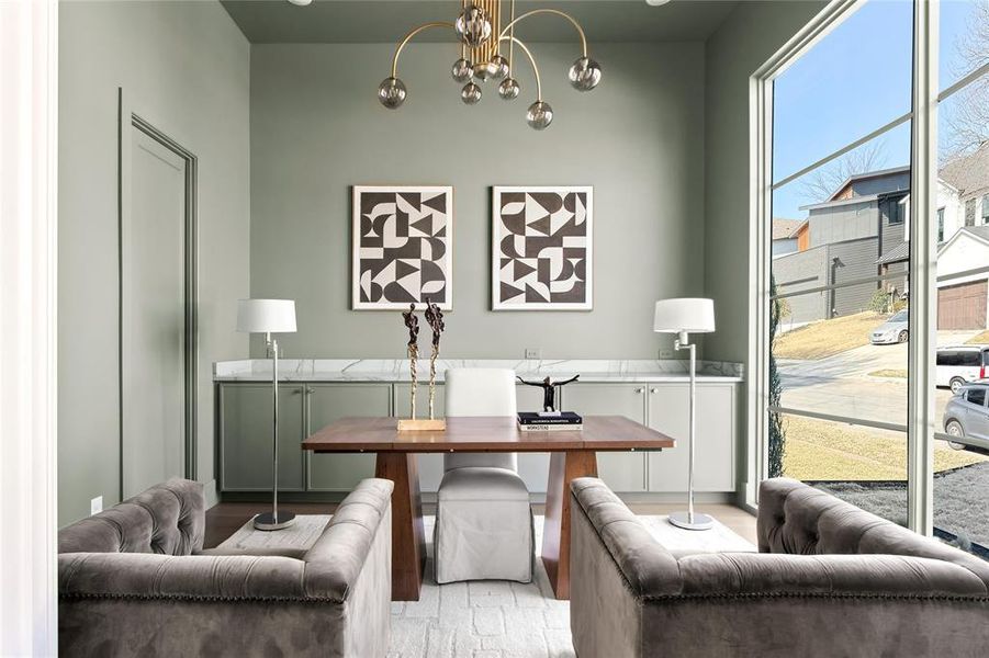 Furnished interior view inside a new home in , Dallas (Image 14). Furnished interior view inside a new home in , Dallas (Image 14).