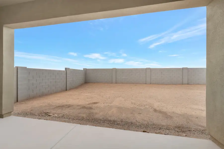 Exterior details and patio area of a home in Soleo, San Tan Valley (Image 3).