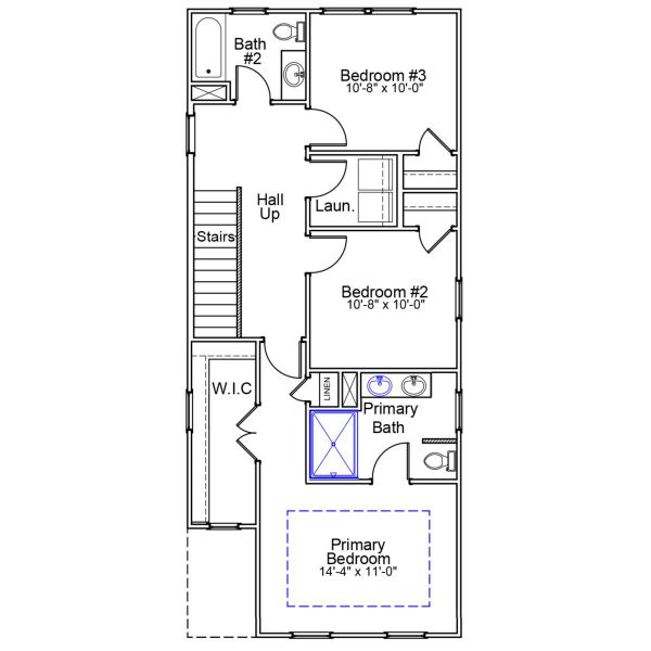 2D floor plan layout of this home in Renaissance at White Oak, Garner, NC (Image 3). 2D floor plan layout of this home in Renaissance at White Oak, Garner, NC (Image 3).