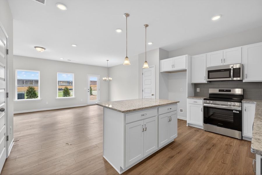 Furnished interior view inside a new home in The Andros, Dalton (Image 5).