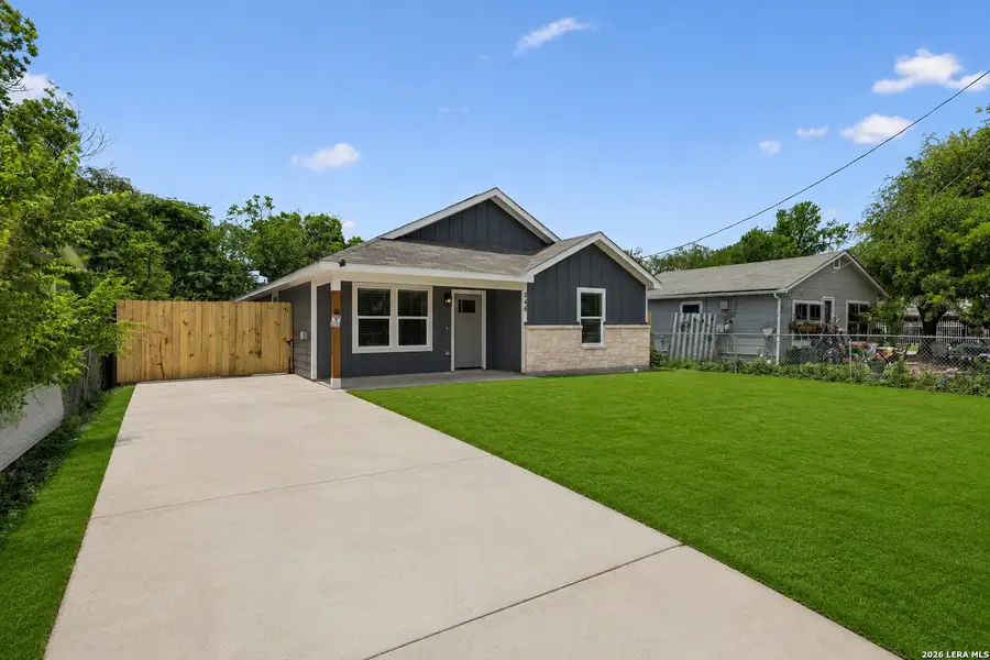 Front exterior of a new home in , San Antonio, TX, highlighting curb appeal (Image 1). Front exterior of a new home in , San Antonio, TX, highlighting curb appeal (Image 1).