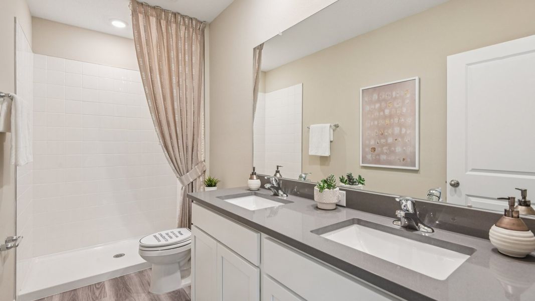 Furnished interior view inside a new home in Westwood, Land O' Lakes (Image 26).