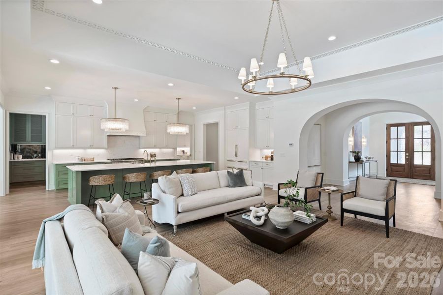 Furnished interior view inside a new home in , Charlotte (Image 13).