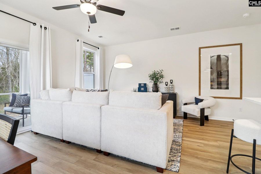 Furnished interior view inside a new home in Victory Woods, Columbia (Image 6). Furnished interior view inside a new home in Victory Woods, Columbia (Image 6).